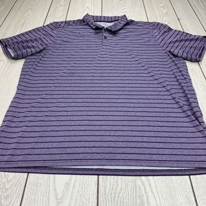 Oakley Polo Shirt Mens XXL Purple Performance Regular Fit‎ Golf Stretch